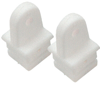 SQUARE TUBE TOP INSERT (SEA DOG LINE) 7/8" x 7/8" (inside) 2 White